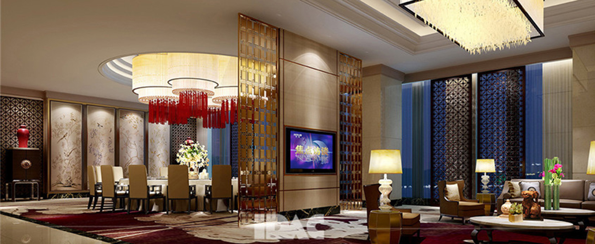 酒店設(shè)計(jì)常見的隔斷方式